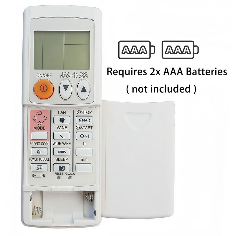 Replacement Remote Control Compatible for Mitsubishi E1244E426 Ductless Air Conditioner