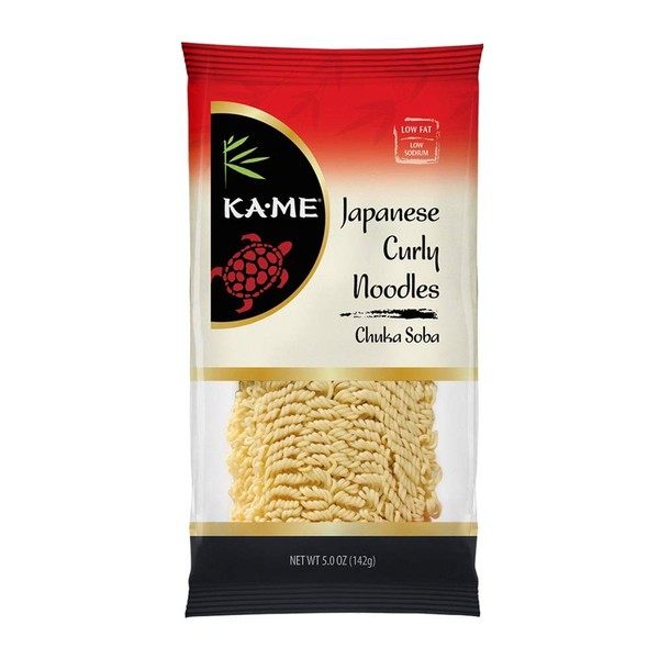 Ka-Me Noodles, Japanese Curly (Chuka Soba), 5 Ounce (Pack of 12)