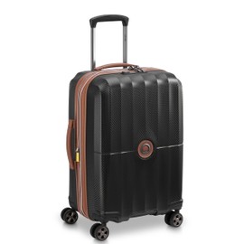 DELSEY PARIS Carrousel Hardside Expandable Luggage with Spinner Wheels, Black, Carry-on 21 Inch