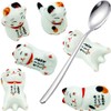 Pack of 6 Lovely Pandas Ceramic Chopsticks Spoon Forks Knives
