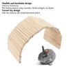 Pet Hideout Bridge Wooden Safe Bendable Small Pet Climbing Tunnel