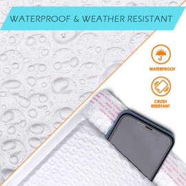 Ezone (500 Pack) #0 6"x9" Bubble Mailer Poly Padded Envelope Self-Seal Mailing Envelope Waterproof Weather Resistant Shipping Mailers Bubble Cushioned Poly Mailer (Pearl, #0/6x9-500 Pack)