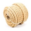 Natural Brown Jute Rope Hessian Braided Twisted Rustic Shabby Burlap