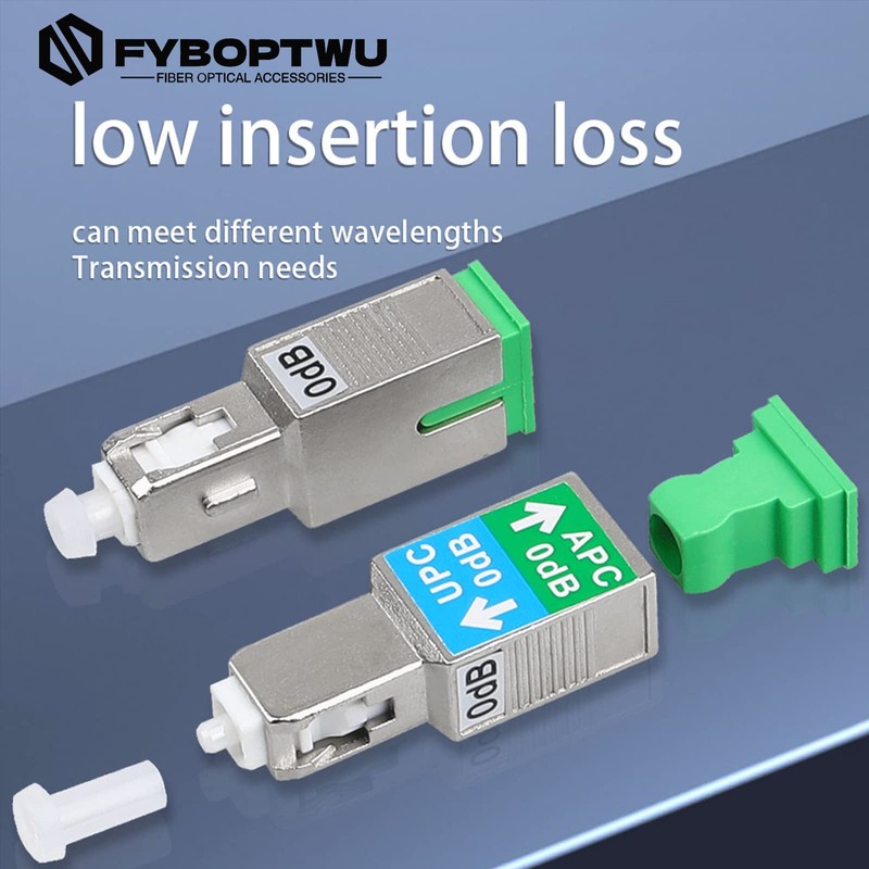 fyboptwu SC/UPC Male to SC/APC Female Singlemode Fiber Adapter，20pc