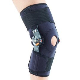 Neo-G Adjusta-Fit Hinged Knee Brace - Support for Injured Weak, Arthritic Knees, Post-Op. Knee Patella Tracking, Hinge Pads, Adjustable Dial For Men Women Surgery Recovery - Class 1 Medical Support