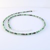 Echmeck Handmade Green Ruby Zoisite Gemstone Bead Strand Necklace 16''
