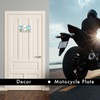Simplee Signage 4"x7" Blank White Motorcycle Vanity Plate - Perfect