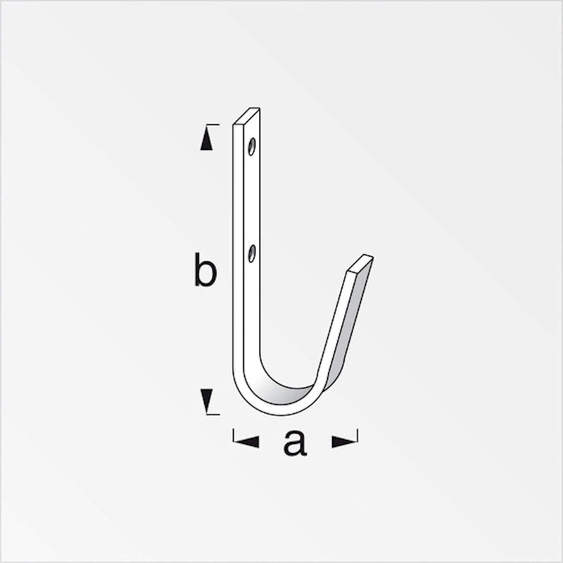 OrgaTech Universal Hooks Flat 83 x 35 mm Pack of