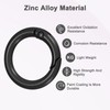 M METERXITY 12-Pack Metal Spring O Rings, 5/8" Zinc Alloy