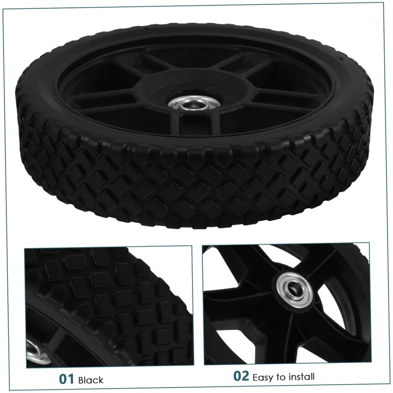 SUPVOX Lawn Mower Wheels: 8 Inch Lawn Mower Replacement Wheels