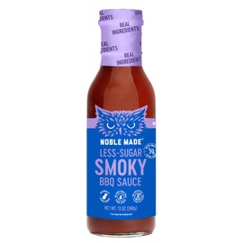 Noble Made by The New Primal Smoky BBQ Cooking & Dipping Sauce, Whole30 Approved, Paleo, Certified Gluten Free, Dairy and Soy Free, Vegan, Keto, 13 Oz Glass Bottle (1 Count)