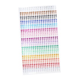 COHEALI 3 Sheets Rhinestone Decorative Stickers Crystal Acrylic for Car Laptop DIY