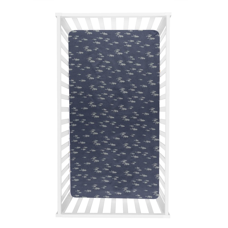 Pine Fox 2-Pack Microfiber Fitted Crib Sheet Set by Sammy