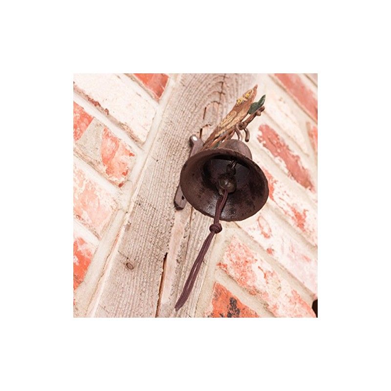 Antikas - Door bell with owl for garden and yard,