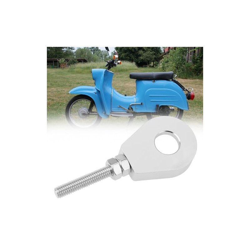 Pack of 2 Silver Motorcycle Chain Tensioners Compatible with Simson