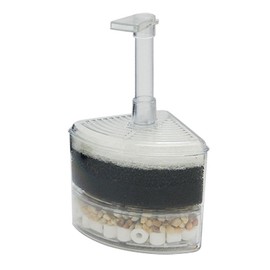 Aquapapa Corner Filter Bio Sponge Ceramic Air Pump Driven for Fry Shrimp Nano Fish Tank Aquarium XY-2008 (Ship from CA USA)