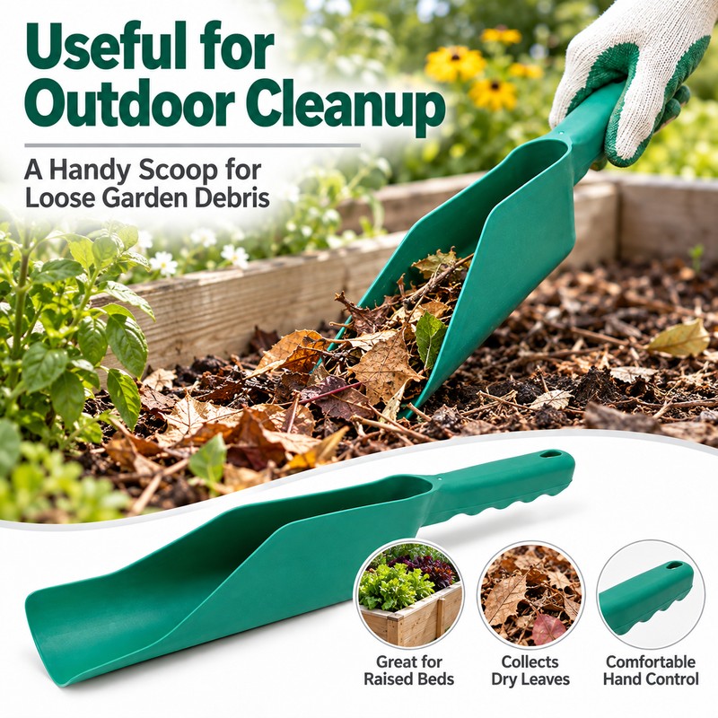 Gutter Cleaning Scoop for Debris Removal – Flex-Fit Garden Tool