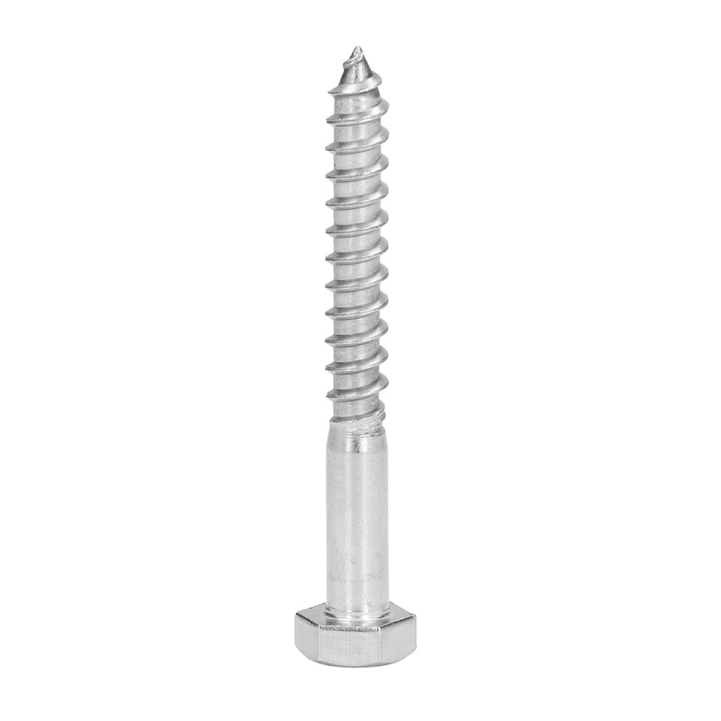 304 Stainless Steel Half Thread Bolt Wood Hex Lag Screws