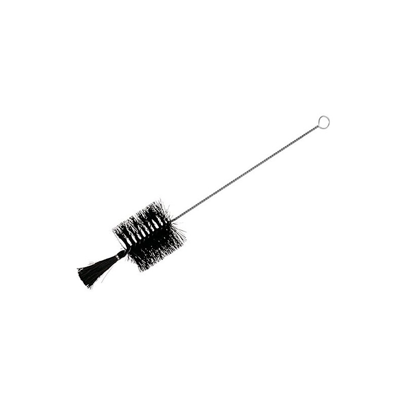 TRUSCO TBTT1J Laboratory Brush for Test Tubes, Black Pig Bristle,