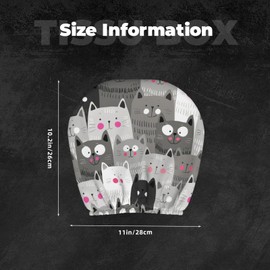 DSSWTP Cat Pattern Universal Car Headrest Cover Soft Car Seat Head Rest Cover Protector Fabric Head Rest Coverings for SUV Car Truck Auto Accessories 1 Piece