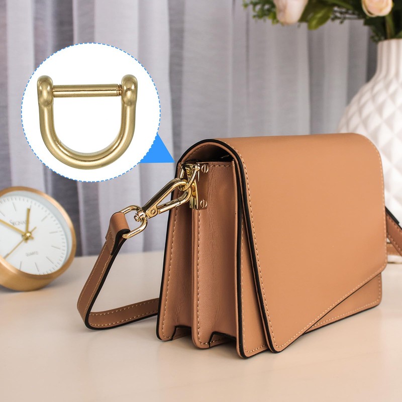 PATIKIL D-Ring Shackle, 4 Pack 1/2 Inch Inside Width Solid