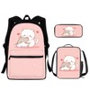 HELLHERO 3 Piece School Bag Set Boys Girls Backpack Lunch
