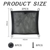 2 Hanging Storage Net Pockets, Equipped with 8 Hanging Buckles