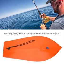 Pilipane Fishing Trolling,Fishing Diving Board,Orange Fishing Trolling Diving Board,Lightweight Durable Plastic Diving Board for Fishing Boat,Trolling Diving Board for Bluefin Tuna