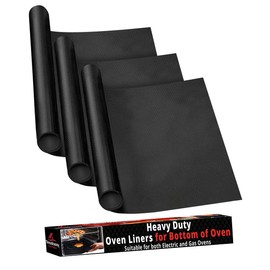 3 Pack Thick Heavy Duty Oven Liners for Bottom of Oven, Non Stick Liners for Electric or Gas Ranges, Reusable Mats for Electric Gas Microwave or Grill, BPA & PFOA Free Spill Guard, Kitchen Accessory