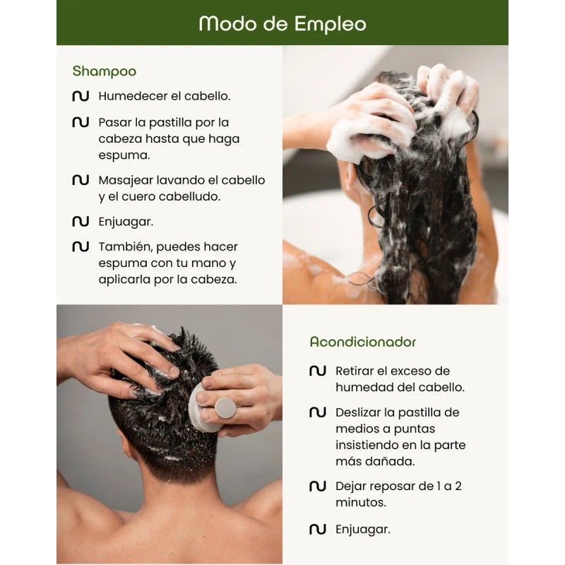Kit Anticaída Shampoo Y Acondicionador Sólido - Nuneth