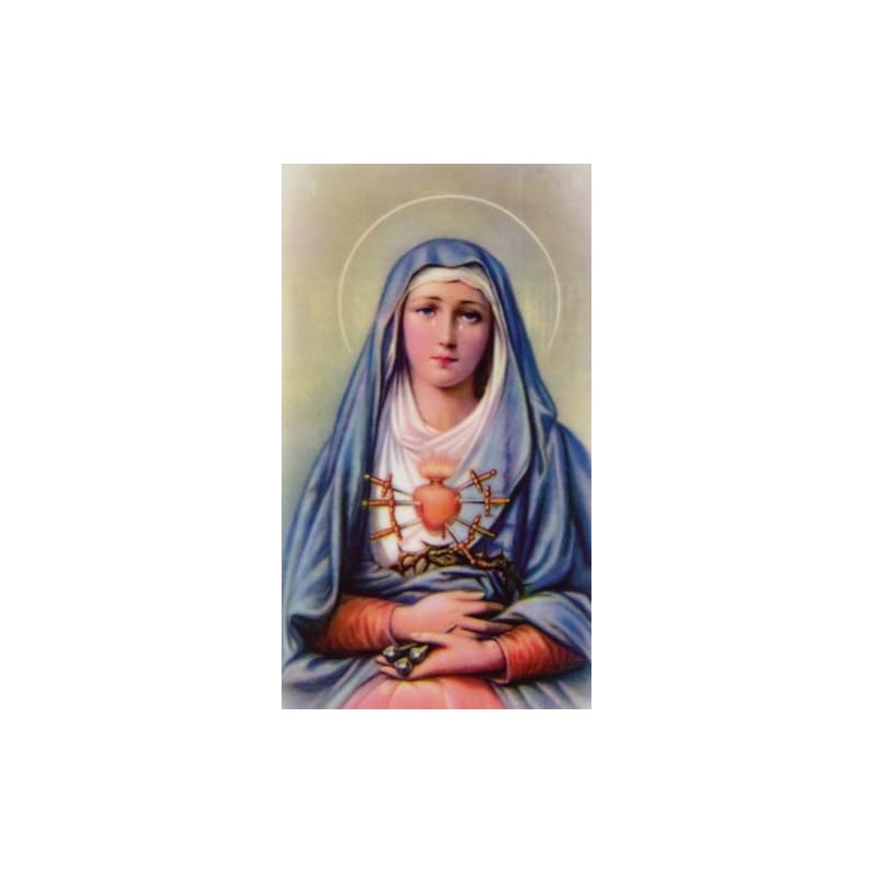 St. Jude Store The Seven Sorrows of Mary - Laminated