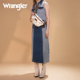 Wrangler Large Fanny Packs for Women Belt Bag Crossbody Sling Purse with Adjustable Long Strap