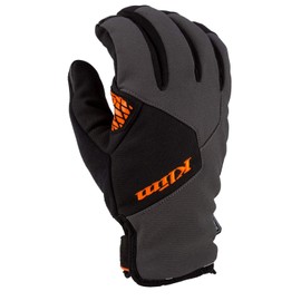 KLIM Inversion Insulated Winter Gloves (Asphalt - Strike Orange, Small)
