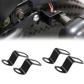 4 PCS Motorcycle Turn Signal Mounting Brackets, Motorcycle Turn Light Support Holder Stand，12mm Hole Indicator Relocation Bracket, L Shape Shock Brackets Metal Holder for Harley, Honda, Suzuki