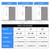 Nuk3y Concealed Sliding Barn Door Hardware with Soft Close (48""