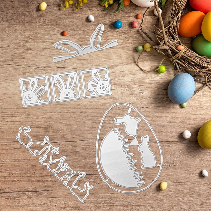 GWAWG 4 Easter Cutting Dies Scrapbooking Cutting Dies Metal Cutting