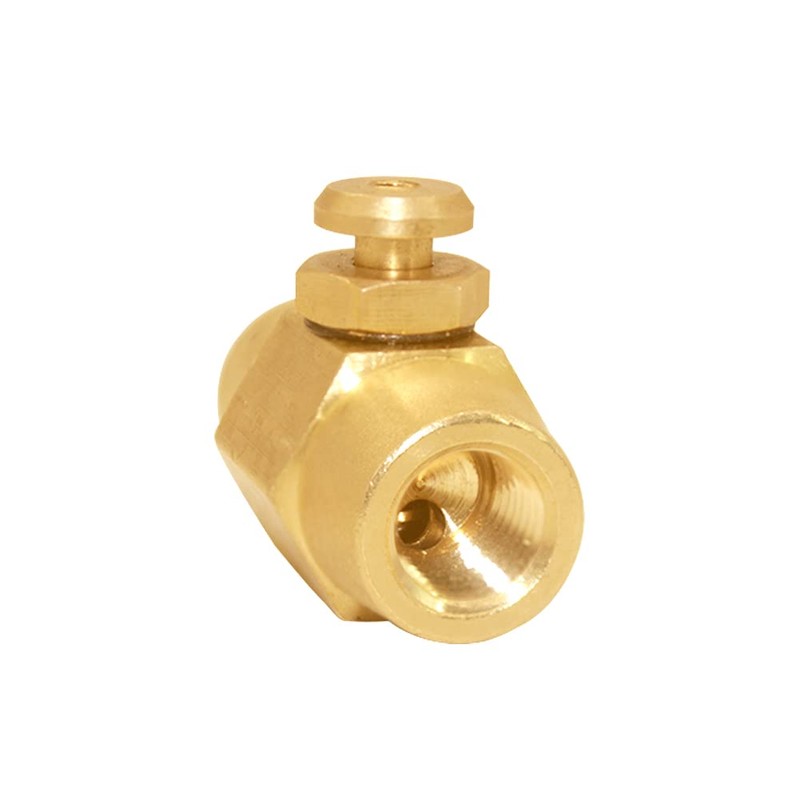 Joywayus Brass 1/4" NPT Female Thread Push Button Check Valve