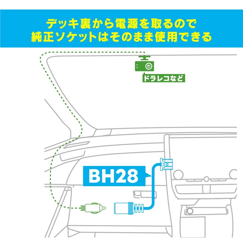 Beat-Sonic Power Removal Cable (BH28 Toyota/Daihatsu Genuine Navigation)