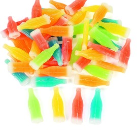 Fun Express Wax Candy Bottles - Classic Nik L Nips Style Old Fashioned Candy | 50 Retro Wax Bottle Candy with Liquid Candy Inside | Nostalgic 80s 90s Vintage Candy for Parties & Candy Buffet