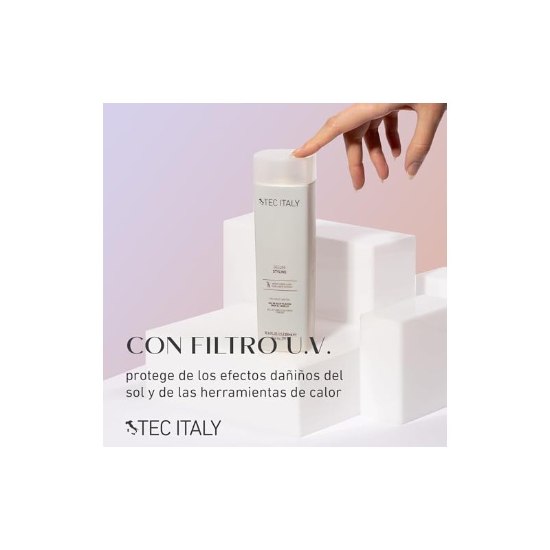 Tec Italy Gelliny Styling Gel Alta Fijación Efecto Húmedo Brillo