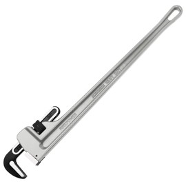MAXPOWER 30-inch Pipe Wrench, Aluminum Straight Plumbing Wrench Heavy Duty Adjustable Pipe Wrench