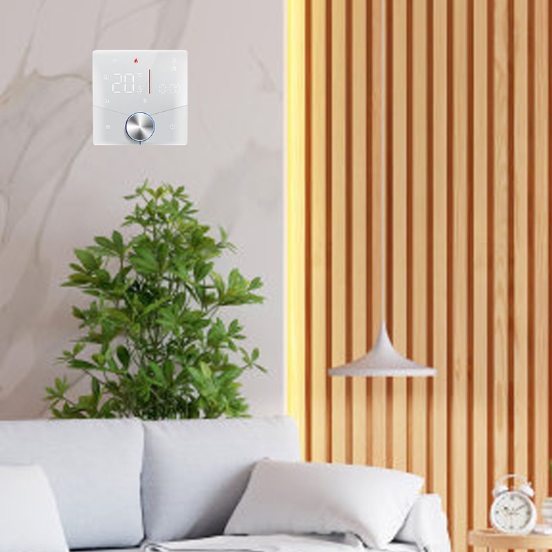 Thermostat ABS Black Smart Programmable WiFi Digital Touchscreen LCD Color