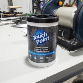 Touch Point Scrubbing Wipes, 50 10" x 12" Extra Large Size Wipes, Heavy-Duty, Dual-Textured Cleaning Cloths for Toughest Messes, Disposable Wipes, Multi-Purpose, No Water Needed, Gentle on Hands