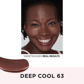 IT Cosmetics Your Skin But Better Foundation + Skincare, Deep Cool 63 - Hydrating Coverage - Minimizes Pores & Imperfections, Natural Radiant Finish - With Hyaluronic Acid - 1.0 fl oz