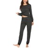 Ekouaer Womens Pajamas Sets Long Sleeve Tops with Jogger Pants