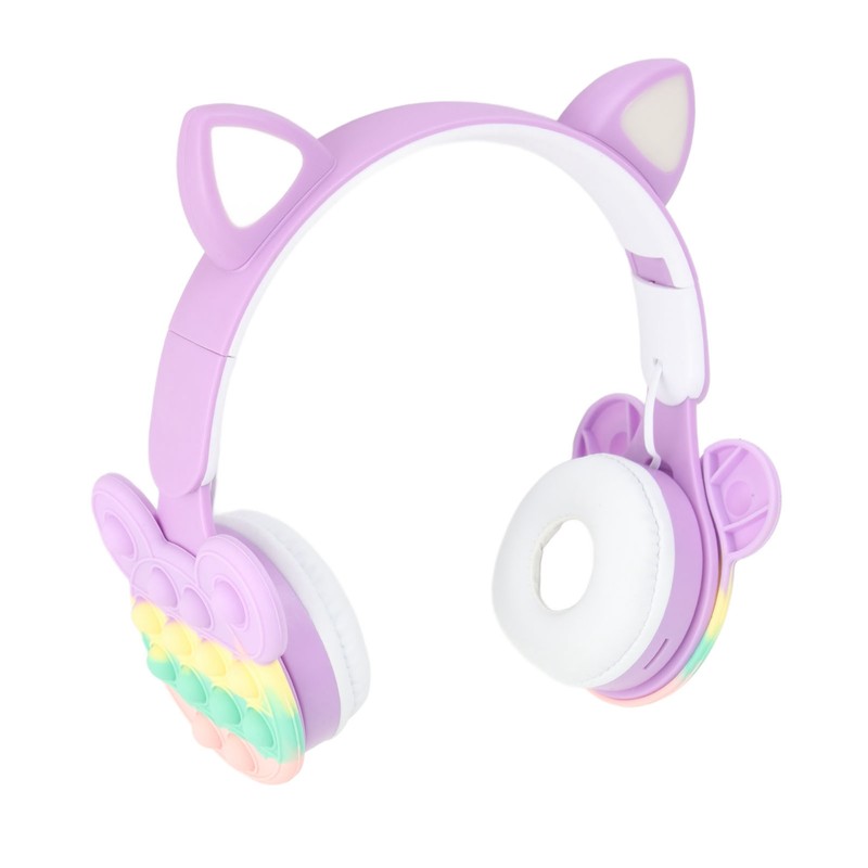 Bluetooth Cat Ear Headphones Fashionable Light Up Wireless Headset for