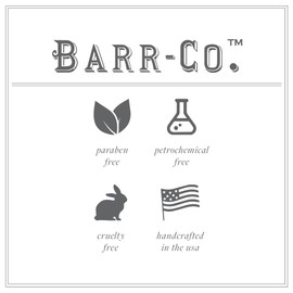 Barr-Co. Fir & Grapefruit Parfait Glass Candle, Woody Citrus Scent, 80-Hour Long Burning Soy Wax Candle, Scented Candles for Home & Bath, 10 oz