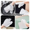 Hinapan Pack of 60 White Double-Sided Dust Gloves, Microfibre Dusters