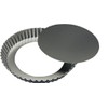 981 Tiger Crown Tart Shape, Silver, 8.8 x 1.0 inches
