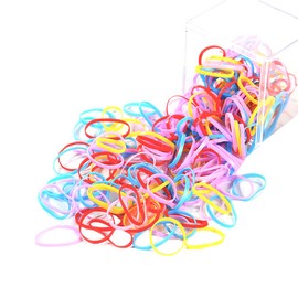 Hair Rubber for Children, Children's Hair Rubber Band, Hair Clip, Hair Ornament, Kids, Adults, Birthday, Decoration, Hair Accessories, Girls, Gift, Colorful (150 Pieces, Diameter 1.0 inches (2.5 cm)
